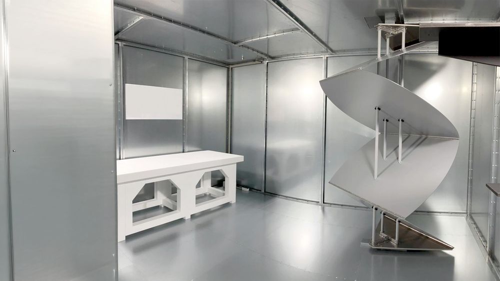 Beispiel einer Modenverwirblungskammer. Ein baugleiches Modell entsteht aktuell am Zentrum für KFZ-Elektonik der WHZ. (Foto: Marc le Roy/Comtest Engineering)