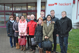 Gruppenfoto: Vor der Firma Starrag Heckert GmbH, Chemnitz