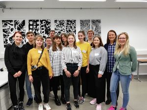 Gruppenfoto: Schülerinnen und Schüler aus Geithain.