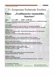PDF: 11. Symposium Technische Textilien Fokus „Textilbasiertes Automobiles Interieur“.
