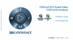 PDF: ICEM Surf 2015 Student Edition ICEM Surf for Academia. 3DExperience.