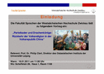 Vortrag: „Parteikader und Drachenkönige - Rückkehr der Volksreligion in der Volksrepublik China“