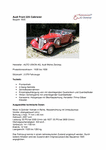 Audi Front 225 Cabriolet Bj. 1935
