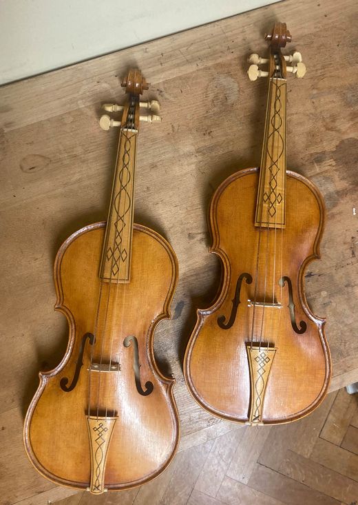 Foto: frühbarocken Violine - Zwei Geigen