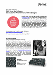 PDF: Bemz Design Award 2016. Blick hinter die Kulissen: Die deutschen Finalistinnen und ihre Designs.