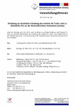 PDF: Veranstaltungshinweis. Einladung zur feierlichen Gründung des Instituts für Textil- und Ledertechnik (ITL) an der Westsächsischen Hochschule Zwickau.