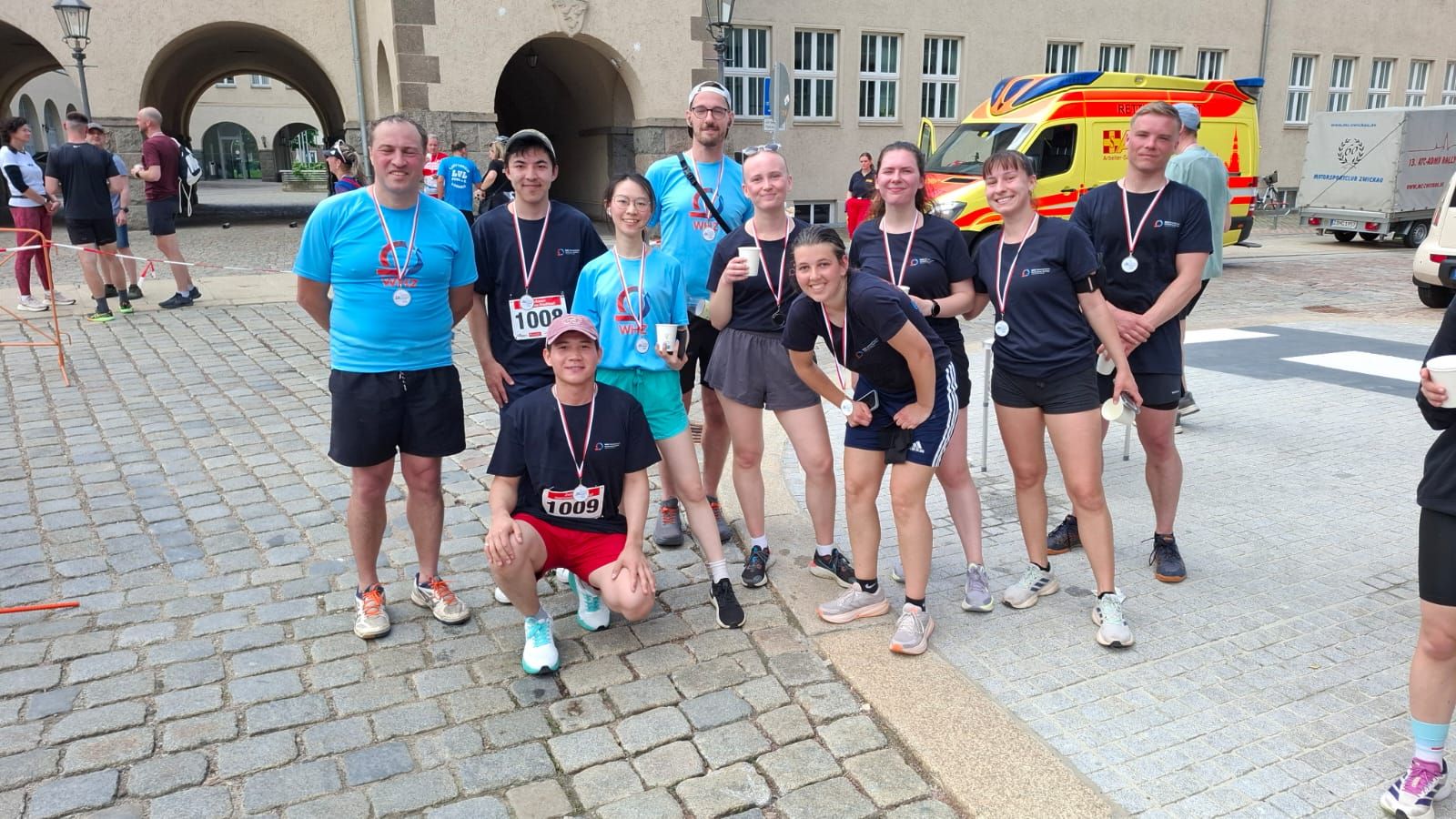 Zielbild der 10 km Läufer