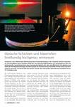 PDF: Publikation. Titel: Optische Schichten und Materialien breitbandig hochgenau vermessen.