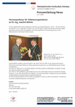 Honorarprofessur für Verbrennungsmotoren an Dr.-Ing. Joachim Böhme