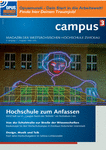 PDF: Campusmagazin Auszug. Titelblatt znd eine Seite. Ausgabe März 2015.