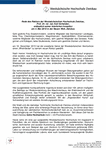 Rede des Rektors der WHZ, Prof. Dr. Karl Schwister, anlässlich seiner feierlichen Investitur am 4. Mai 2016 in der Neuen Welt, Zwickau