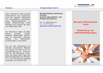 Pdf: Flyer zu Infovortrag oder Auffrischungsworkshop. Burnout-Präventions-Team. Gestaltung von Arbeitsbedingungen.