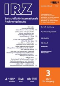 Grafik: IRZ - Zeitschrift für internationale Rechnungslegung