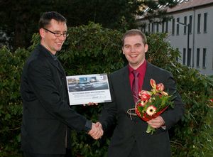 Frank Danneberg mit Betreuer Dr. Rupprecht 