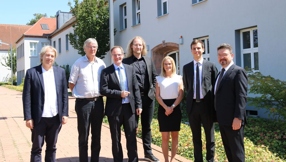 Gruppenfoto: 1. Fachausschuss im Rahmen des Doppelabschlussprogramms „Nachhaltige Entwicklung“ der mexikanisch-deutschen Hochschulkooperation.