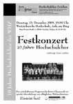 Festkonzert des Hochschulchores zum 10-jährigen Bestehen