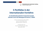 Fakultät Physikalische Technik/Informatik; Wirtschaftswissenschaften