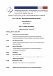 PDF: Programm 3. Zwickauer Symposium. 2017.