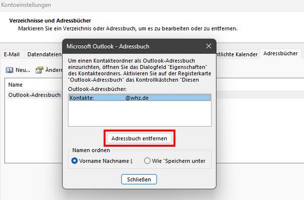 Bild zur Beschreibung der Aktualisierung des Offline-Adressbuchs von Outlook.