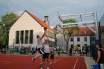 Ein Basketballspiel auf dem Campus