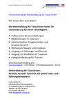 Informationsblatt Weiterbildungen für Tutoren