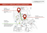 Lageplan mit Beschreibung für Gebäude