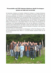 PDF: Pressemitteilung. Titel: Wissenschaftler und WHZ-Studenten diskutieren aktuelle Forschungsergebnisse aus Optik und Lasertechnik.