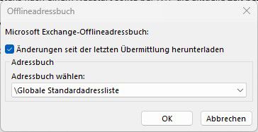 Bild zur Beschreibung der Aktualisierung des Offline-Adressbuchs von Outlook.