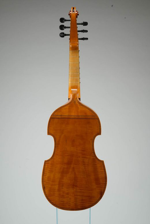 Foto: Bass Viola da Gamba - Rückansicht