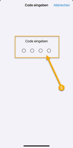 Screenshot - WLAN Konfiguration Apple iOS, Schritt 5