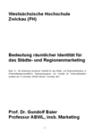 PDF: Bedeutung räumlicher Identität für das Städte- und Regionenmarketing.