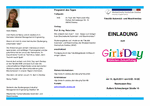 PDF: Flyer zur Einladung Girls Day mit Programm.