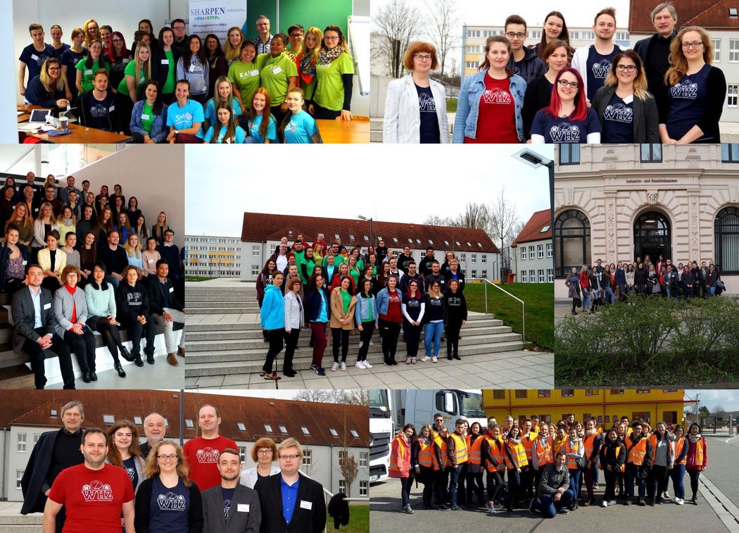 Fotocollage: Gruppenbilder der 2017er Gruppe.