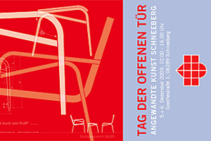 Flyer: Tag der offenen Tür im Dezember 2009.