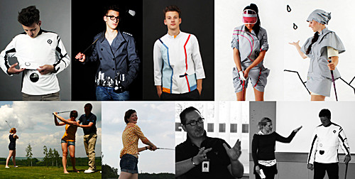 Fotocollage: 9 Bilder. Ausstellung, Präsentation.