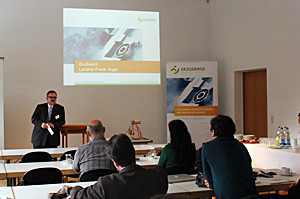 Foto: Wirtschaftsförderung zu Gast. Motto "Wirtschaft trifft: Kreativität - Potenziale der Zusammenarbeit für Innovationen im Erzgebirge"