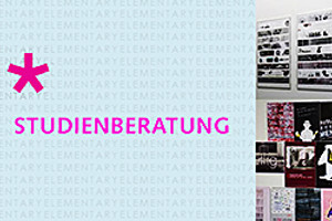 Infobanner: Studienberatung im Rahmen der Ausstellung ELEMENTARY