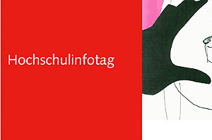 Infobanner: Hochschulinformationstag. Bachelor- und Master-Studiengang Gestaltung / Studienrichtungen Holzgestaltung, Modedesign, Textilkunst/Textildesign