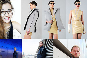 Fotocollage: Modefotografien. Stipendium der Studienstiftung des deutsches Volkes für Studentin der Studienrichtung Modedesign