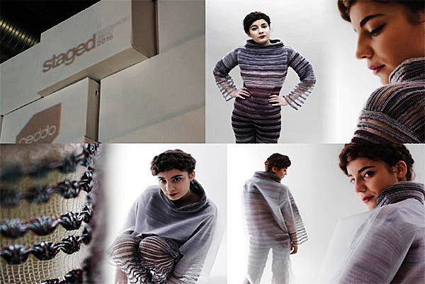 Fotocollage: Mode. Staged Designshow/Award 2016 Dresden ist die kuratierte Ausstellung für junges Design aus Deutschland, Tschechien und Polen.