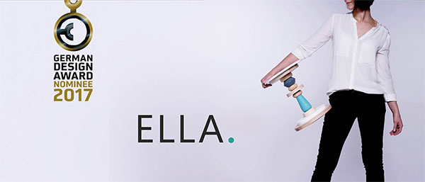 Infobanner: ELLA. nominiert für den German Design Award.