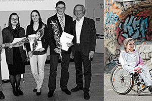 Fotoreihe: Mentor-Preis für die Absolventin Jill Röbenack 2. von links der Studienrichtung Modedesign.