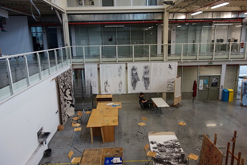 Foto: Innenansicht. Atelierbereich. Ladislav Sutnar Faculty of Design and Art of the University of West Bohemia (Atelier)