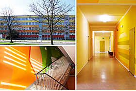 Fotocollage: Designprojekt „Form und Farbe von Denise Benzing und Elisabeth Petzold 2016