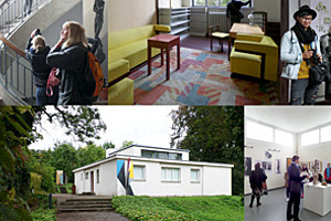 Fotocollage: Bauhaus Walk Exkursion an den Geburtsort des Bauhauses.