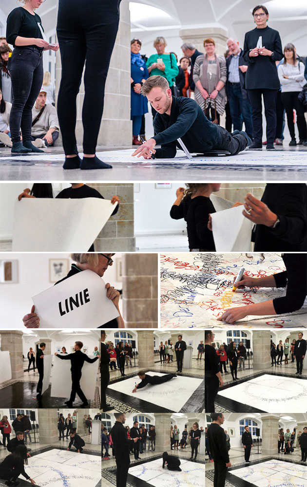 Fotocollage: Projekt. Im Mittelpunkt der Mensch No.1 - Bauhaus100.