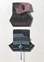 Foto 7: Studienarbeiten. Eine Tasche aus Textil.