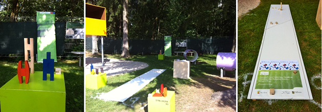 Foto: Familienfest Filzteich, verschiedene Ausstellungststücke