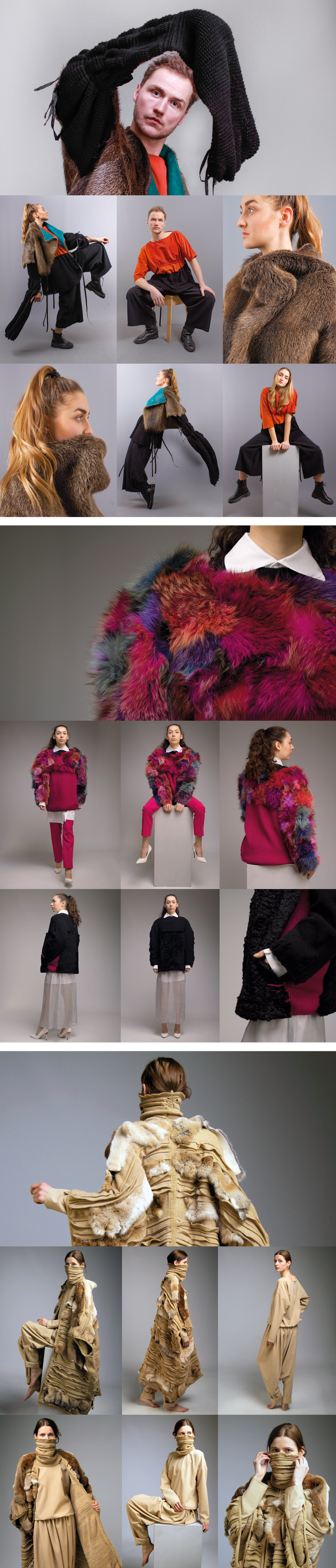 Fotobanner zum Projekt: FUR LAB. Models präsentieren die Kollektion.