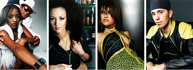 Fotoreihe von Nicole Bentlin zum Thema Black & White goes R&B – Musik und Mode. Models präsentieren die Kollektion.